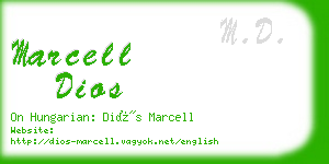 marcell dios business card